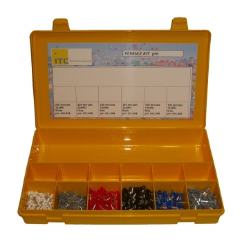 Ferrule kit, insulated 22-12AWG in plastic box, no tool - ITC ...