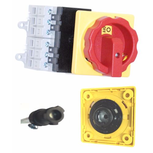 ASI SQ032003BC10 Enclosed Rotary Disconnect Switch Yellow/red