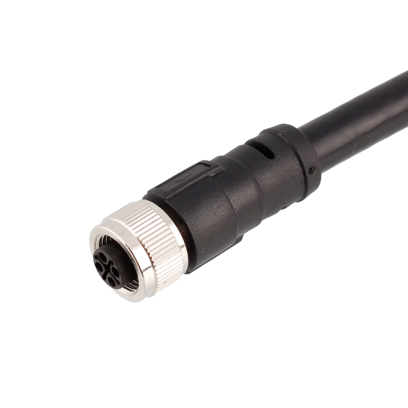 M12 Cable, Female, 4 pins, PVC, 3m